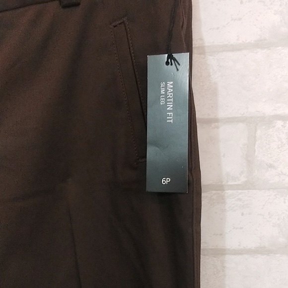 Banana Republic Brown Martin Fit Pants Size 6P - Picture 3 of 7